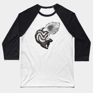 Skunk - Black Swirl Baseball T-Shirt